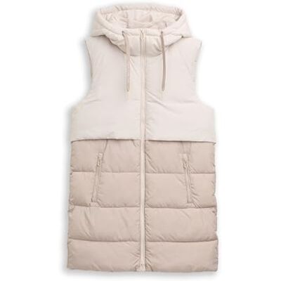 1047525 TOM TAILOR Damska kamizelka , 32208 soft-taupe szara, M, 32208 Soft Taupe Grey, M 1047525 TOM TAILOR Damska kamizelka , 32208 soft-taupe szara, M, 32208 Soft Taupe Grey, M