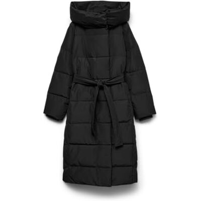 10311566 VERO MODA Płaszcz damski VMLEONIE płaszcz puchowy, czarny, M 10311566 VERO MODA Płaszcz damski VMLEONIE płaszcz puchowy, czarny, M