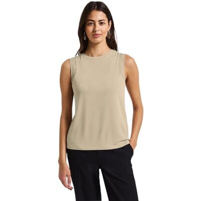 3226117 Street One Damski top z szyfonowymi detalami, Coastal Beige, 42 3226117 Street One Damski top z szyfonowymi detalami, Coastal Beige, 42