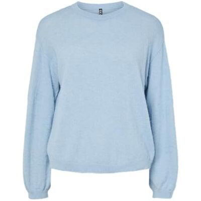 17162284-4897847 PIECES Pcnaomi Ls O-Neck Knit Noos Bc, Cashmere Blue, M 17162284-4897847 PIECES Pcnaomi Ls O-Neck Knit Noos Bc, Cashmere Blue, M
