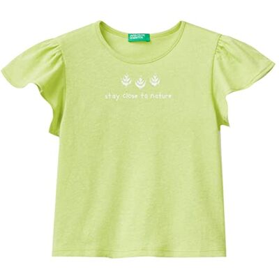 3F4JG108T United Colors of Benetton Koszulka dziewczęca, Cytrynowy żółty 079, 1 lat 3F4JG108T United Colors of Benetton Koszulka dziewczęca, Cytrynowy żółty 079, 1 lat