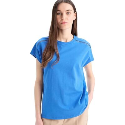 236254391 DeFacto Damska koszulka oversize Crop Tops – klasyczna koszulka basic dla kobiet – wygodna koszulka oversize dla kobiet, Royal, 3XL 236254391 DeFacto Damska koszulka oversize Crop Tops – klasyczna koszulka basic dla kobiet – wygodna koszulka oversize dla kobiet, Royal, 3XL