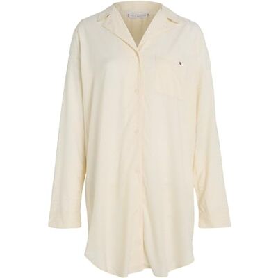UW0UW05234 Tommy Hilfiger Koszule nocne damskie, Biały (kość słoniowa), M UW0UW05234 Tommy Hilfiger Koszule nocne damskie, Biały (kość słoniowa), M