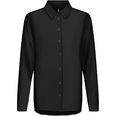 15329601 ONLALMA Life Poly L/S Plisse Shirt SOLID, czarny, XL 15329601 ONLALMA Life Poly L/S Plisse Shirt SOLID, czarny, XL