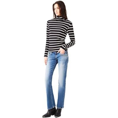 5145-15776-55264 LTB Jeans Valerie damskie buty typu bootcut fit z niską talią i zamkiem błyskawicznym w kolorze niebieskim z mieszanki bawełny rozmiar W29L28, Cordelia Wash 55264, 29W / 28L 5145-15776-55264 LTB Jeans Valerie damskie buty typu bootcut fit z niską talią i zamkiem błyskawicznym w kolorze niebieskim z mieszanki bawełny rozmiar W29L28, Cordelia Wash 55264, 29W / 28L