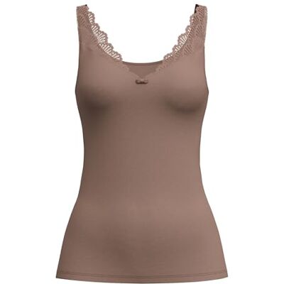 12009 CALIDA Damski top bez rękawów, Deep Taupe, 44-46 12009 CALIDA Damski top bez rękawów, Deep Taupe, 44-46