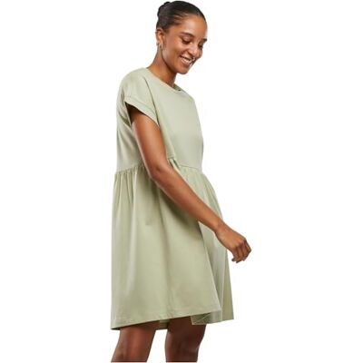 TB5040-03259 Urban Classics Damska sukienka damska Organic Empire Valance Tee Dress, krótki rękaw z wysokim szwem w talii, z bawełny organicznej, rozmiary XS-5XL, softsalvia, XXL TB5040-03259 Urban Classics Damska sukienka damska Organic Empire Valance Tee Dress, krótki rękaw z wysokim szwem w talii, z bawełny organicznej, rozmiary XS-5XL, softsalvia, XXL