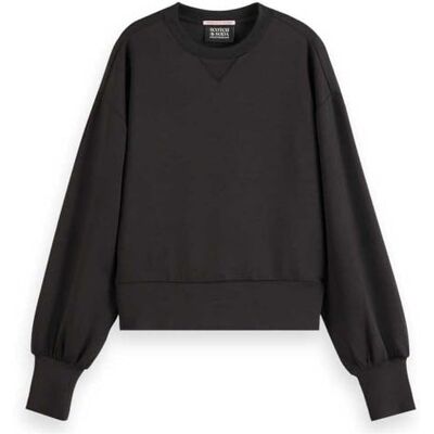 179224 Scotch & Soda Core Modal bluza damska, Black 0008, M 179224 Scotch & Soda Core Modal bluza damska, Black 0008, M