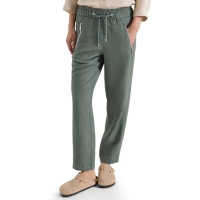 B380436 Cecil Spodnie Slim Leg mieszanka lnu just khaki XL B380436 Cecil Spodnie Slim Leg mieszanka lnu just khaki XL
