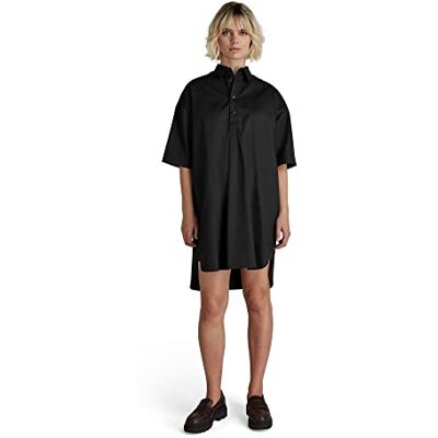 D21884-A504-6484 G-STAR RAW Koszula Dress SS Sukienka damska, czarny (Dk Black A504-6484), S D21884-A504-6484 G-STAR RAW Koszula Dress SS Sukienka damska, czarny (Dk Black A504-6484), S