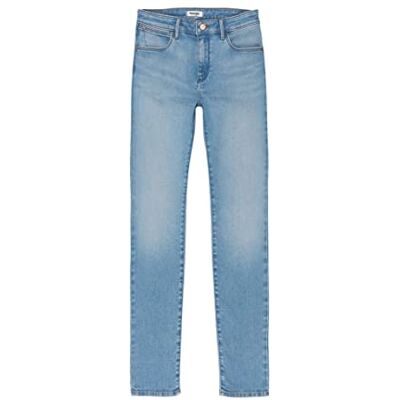 W28K47Z14 Wrangler Damskie dżinsy skinny, Biały szum, 42W / 32L W28K47Z14 Wrangler Damskie dżinsy skinny, Biały szum, 42W / 32L