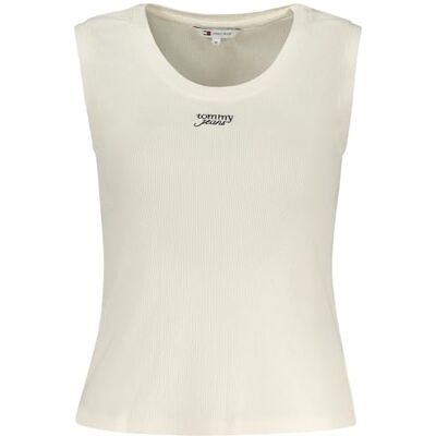 DW0DW21369 Tommy Jeans Damskie TJW SLIM SCRIPT RIB TANK TOP Inne T-shirty, Biały, L, Biały (starożytny biały), L DW0DW21369 Tommy Jeans Damskie TJW SLIM SCRIPT RIB TANK TOP Inne T-shirty, Biały, L, Biały (starożytny biały), L
