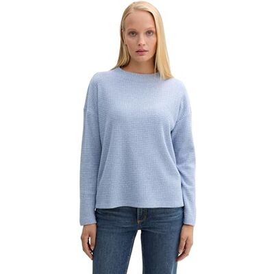 1044261 TOM TAILOR Bluza damska, 36521 Colony Blue Melange, XXL 1044261 TOM TAILOR Bluza damska, 36521 Colony Blue Melange, XXL