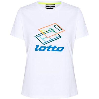 1725128 Lotto Damski T-shirt, Regular Fit I 11-0601 Bright White I S 1725128 Lotto Damski T-shirt, Regular Fit I 11-0601 Bright White I S