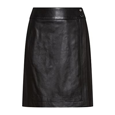 50472767 HUGO Damska spódnica ze skóry Lemiri, czarny (Black1), XS 50472767 HUGO Damska spódnica ze skóry Lemiri, czarny (Black1), XS