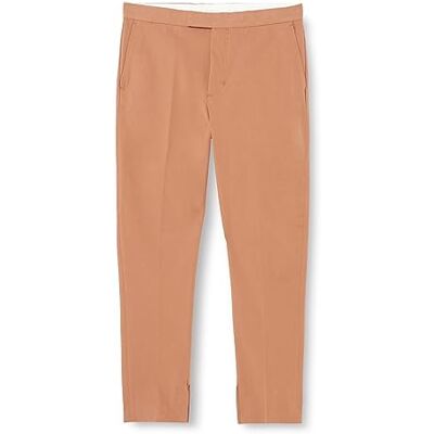 WW0WW39719 Tommy Hilfiger Wąskie bawełniane spodnie Gabardine, Naturalny koniak, 40W WW0WW39719 Tommy Hilfiger Wąskie bawełniane spodnie Gabardine, Naturalny koniak, 40W
