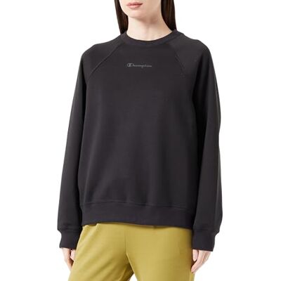 116771 Champion Legacy American Tech W-Stretch Poly-Cotton Interlock Crewneck Bluza Damska, Czarny, S 116771 Champion Legacy American Tech W-Stretch Poly-Cotton Interlock Crewneck Bluza Damska, Czarny, S