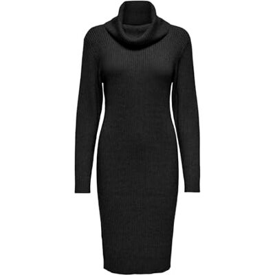 15363533-4932270 Onlnellie Ls Rollneck Dress at KNT, czarny, XL 15363533-4932270 Onlnellie Ls Rollneck Dress at KNT, czarny, XL