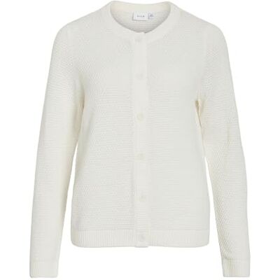 14112299-4917173 Vila Knit Vidalo O-Neck Kardigan L/S Noos White Alyssum, XXL damski, Kolor biały, XXL 14112299-4917173 Vila Knit Vidalo O-Neck Kardigan L/S Noos White Alyssum, XXL damski, Kolor biały, XXL