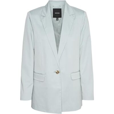 10320915-4647151 Vero Moda Vmnila Ls Slim Blazer, Gray Mist, 34 10320915-4647151 Vero Moda Vmnila Ls Slim Blazer, Gray Mist, 34
