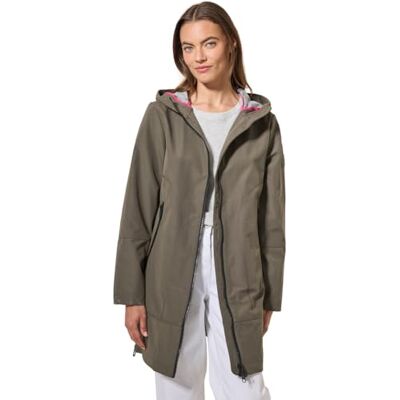 B101030 CECIL Damski płaszcz bawełniany , złoty khaki, M, Złoty khaki, M B101030 CECIL Damski płaszcz bawełniany , złoty khaki, M, Złoty khaki, M