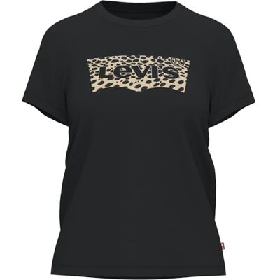 17369-2437 Levi's The Perfect Tee T-Shirt Kobiety, Bw Leopard Caviar, M 17369-2437 Levi's The Perfect Tee T-Shirt Kobiety, Bw Leopard Caviar, M