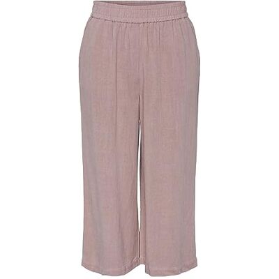 17124361 PIECES Spodnie damskie z mieszanki lnu PCVINSTY, Wororose, XL 17124361 PIECES Spodnie damskie z mieszanki lnu PCVINSTY, Wororose, XL