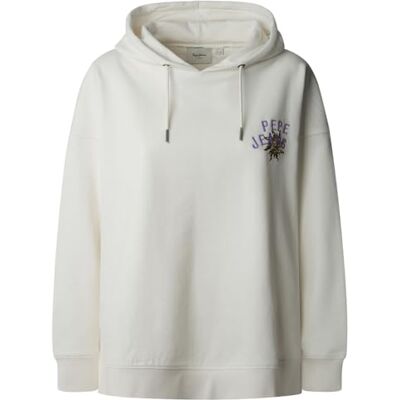 PL581526808M Pepe Jeans Bluza damska Angy, Biały (biały mus), M PL581526808M Pepe Jeans Bluza damska Angy, Biały (biały mus), M