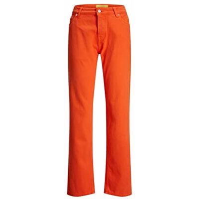 12206769 JACK & JONES Jjxx Jxseoul Straight Mw AKM Noos dżinsy damskie, czerwony/pomara?czowy, 25W x 32L 12206769 JACK & JONES Jjxx Jxseoul Straight Mw AKM Noos dżinsy damskie, czerwony/pomara?czowy, 25W x 32L