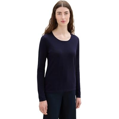 1044388 TOM TAILOR Sweter damski, 30025 – Navy Midnight Blue, 3XL 1044388 TOM TAILOR Sweter damski, 30025 – Navy Midnight Blue, 3XL