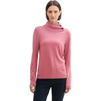 1044107 TOM TAILOR Sweter damski, 22829 Wine Rose Melange Inject, XXL 1044107 TOM TAILOR Sweter damski, 22829 Wine Rose Melange Inject, XXL