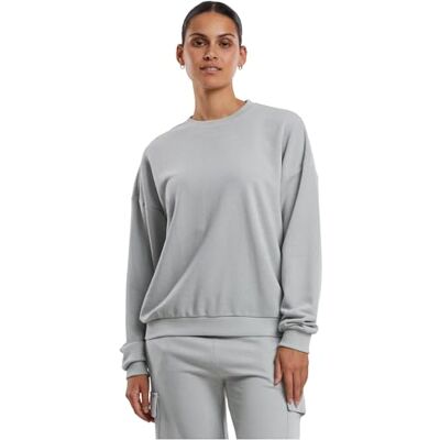 TB6855 Urban Classics Damska bluza damska oversized Light Terry Crewneck, luźny sweter dla kobiet, oversized fit, Lightassphalt, M TB6855 Urban Classics Damska bluza damska oversized Light Terry Crewneck, luźny sweter dla kobiet, oversized fit, Lightassphalt, M