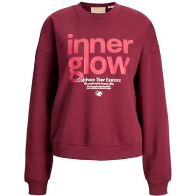 12282516-4841838 JACK & JONES Jxmimi RLX Ls Print Crew SWT, Cabernet, XS 12282516-4841838 JACK & JONES Jxmimi RLX Ls Print Crew SWT, Cabernet, XS