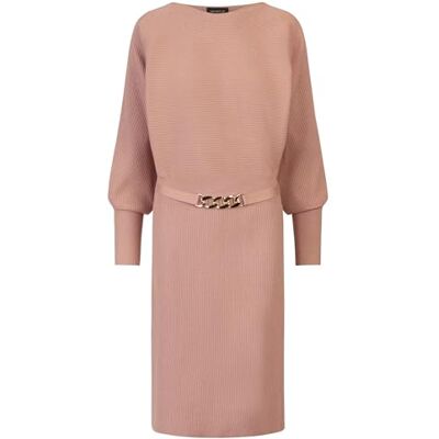 43708_44/46 APART Fashion Sukienka z dzianiny, Mauve, 44 43708_44/46 APART Fashion Sukienka z dzianiny, Mauve, 44