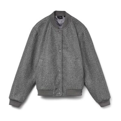 10331816-4789586 VERO MODA Vmfortune Ga Noos damska krótka kurtka bomberka, M Grey Melange, L, Medium Grey Melange, L 10331816-4789586 VERO MODA Vmfortune Ga Noos damska krótka kurtka bomberka, M Grey Melange, L, Medium Grey Melange, L