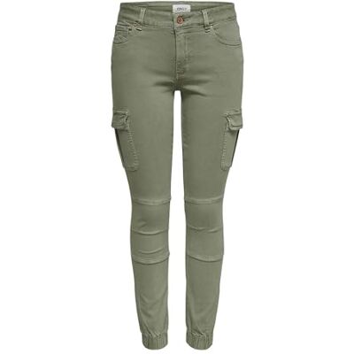 15170889-Oil Green ONLY Onlmissouri Reg Ank Cargo Pnt Noos Spodnie Kobiety, khaki-zielony (Oil Green), 38W / 32L 15170889-Oil Green ONLY Onlmissouri Reg Ank Cargo Pnt Noos Spodnie Kobiety, khaki-zielony (Oil Green), 38W / 32L
