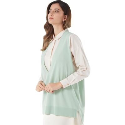 TWOAW22BZ0045 Trendyol Damski sweter z dekoltem w serek, rozmiar S TWOAW22BZ0045 Trendyol Damski sweter z dekoltem w serek, rozmiar S