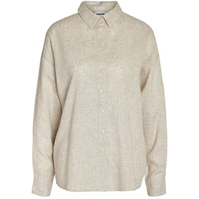 27026486 Noisy may Damska koszula Nmleilani L/S Loose Shirt WVN Noos, naturalny, L 27026486 Noisy may Damska koszula Nmleilani L/S Loose Shirt WVN Noos, naturalny, L