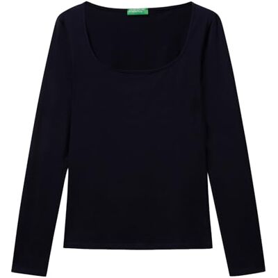 3FJHD10AQ United Colors of Benetton T-shirt damski, Niebieska, XXS 3FJHD10AQ United Colors of Benetton T-shirt damski, Niebieska, XXS
