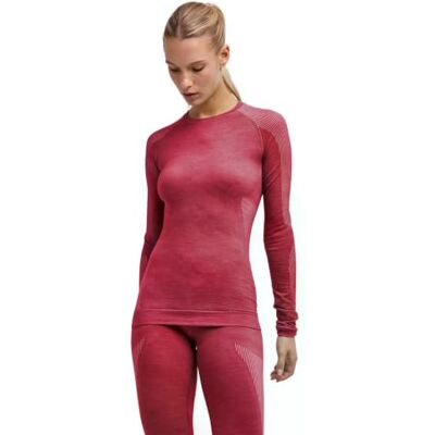 33445 FALKE Kobiety Warstwa podstawowa (góra) Wool-Tech Light Round Neck W L/s Sh wełna materiał funkcyjny regulujące klimat 1 Sztuka, Czerwony Ruby 8830, M 33445 FALKE Kobiety Warstwa podstawowa (góra) Wool-Tech Light Round Neck W L/s Sh wełna materiał funkcyjny regulujące klimat 1 Sztuka, Czerwony Ruby 8830, M