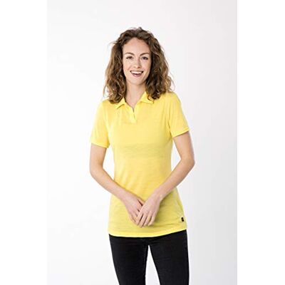 SNW015560K30XL super.natural Damska koszulka polo z wełny merynosów, W Everyday Polo żółty Aurora Melange XL SNW015560K30XL super.natural Damska koszulka polo z wełny merynosów, W Everyday Polo żółty Aurora Melange XL