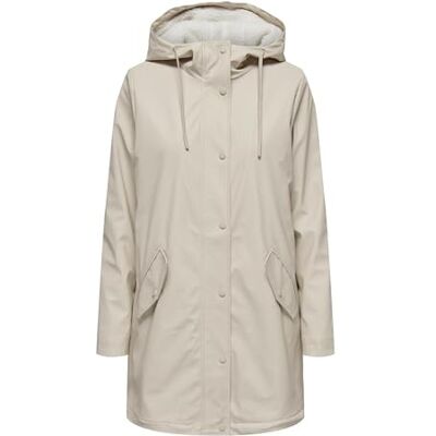 15206116 ONLY Onlsally Raincoat OTW Noos Rain kurtka damska, Owsianka/Szczegóły: biały miś, XS 15206116 ONLY Onlsally Raincoat OTW Noos Rain kurtka damska, Owsianka/Szczegóły: biały miś, XS