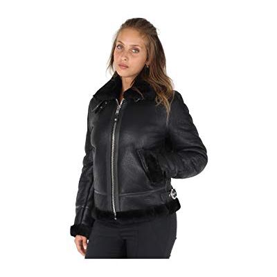 LCW1257-BLACK Schott NYC Kurtka damska, Czarny (czarny czarny), L LCW1257-BLACK Schott NYC Kurtka damska, Czarny (czarny czarny), L