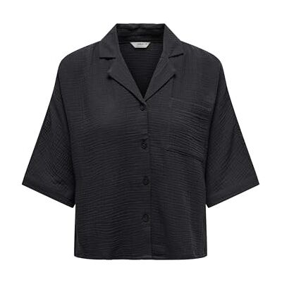 15267839 Only Onlthyra SS Shirt Noos Wvn Koszula damska, Phantom, M 15267839 Only Onlthyra SS Shirt Noos Wvn Koszula damska, Phantom, M