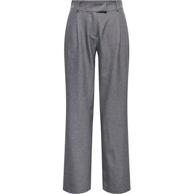15336761-4769944 Onllinda Hw STR Mel Pants TLR Noos spodnie, Medium Grey Melange, S / 32L 15336761-4769944 Onllinda Hw STR Mel Pants TLR Noos spodnie, Medium Grey Melange, S / 32L