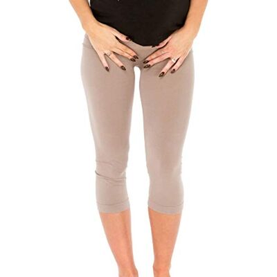 P81383-408-SM MYSANITY Legginsy damskie Gravidanza Pinocchietto Legginsy ciążowe, beżowe (Tortora Tortora), 36 (rozmiar producenta: SM) P81383-408-SM MYSANITY Legginsy damskie Gravidanza Pinocchietto Legginsy ciążowe, beżowe (Tortora Tortora), 36 (rozmiar producenta: SM)