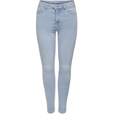 ONL9dso002000003 ONLY Onlpower Mid Waist Sk Push Up Az Box Skinny-fit dżinsy damskie, jasnoniebieski (light blue denim), S x 30L ONL9dso002000003 ONLY Onlpower Mid Waist Sk Push Up Az Box Skinny-fit dżinsy damskie, jasnoniebieski (light blue denim), S x 30L