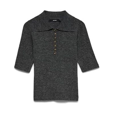 10331346-4802743 VERO MODA Vmmarina 2/4 Poloneck sweter Noos, ciemnoszary melanż, L 10331346-4802743 VERO MODA Vmmarina 2/4 Poloneck sweter Noos, ciemnoszary melanż, L