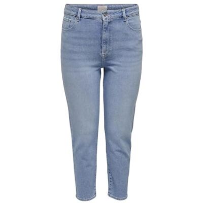 15301400-4783401 Only Carmakoma Caremilystretch Hw STR ANK DNM Cro1 Noos, jasnoniebieski (light blue denim), 48W / 32L 15301400-4783401 Only Carmakoma Caremilystretch Hw STR ANK DNM Cro1 Noos, jasnoniebieski (light blue denim), 48W / 32L