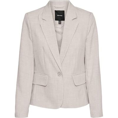 10322297 VERO MODA Vmcassidy Ls Slim Boo blezer, Vapor Blue/Szczegóły: melanż, 36 10322297 VERO MODA Vmcassidy Ls Slim Boo blezer, Vapor Blue/Szczegóły: melanż, 36